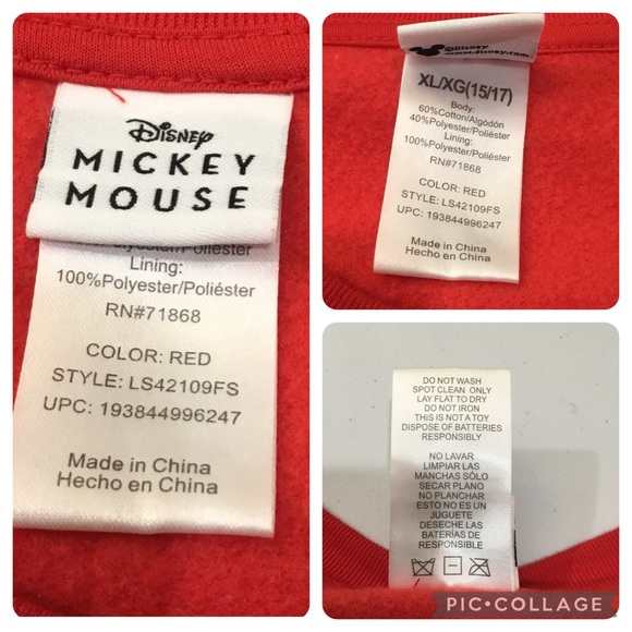 Disney Mickey Mouse Christmas Sweatshirt with blinking lights - Picture 2 of 9